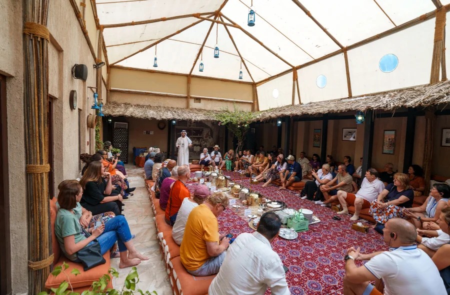 Traditional Emirati hospitality - cultural gathering